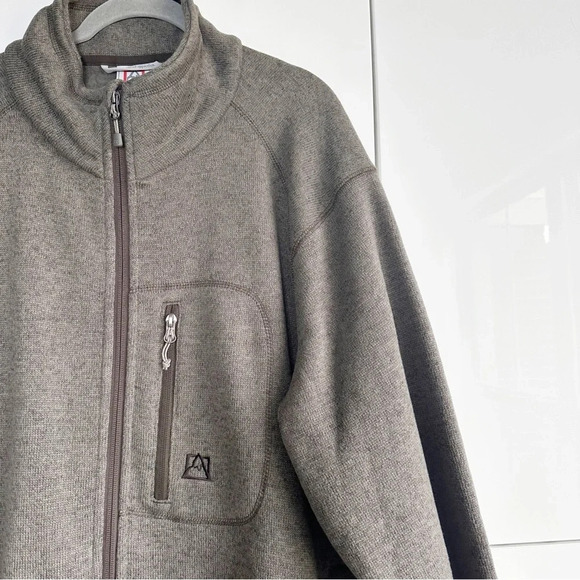 Mens Avalanche Zip Front Jacket Size XXL Olive Green Pockets Long Sleeve Hiking - Picture 3 of 12